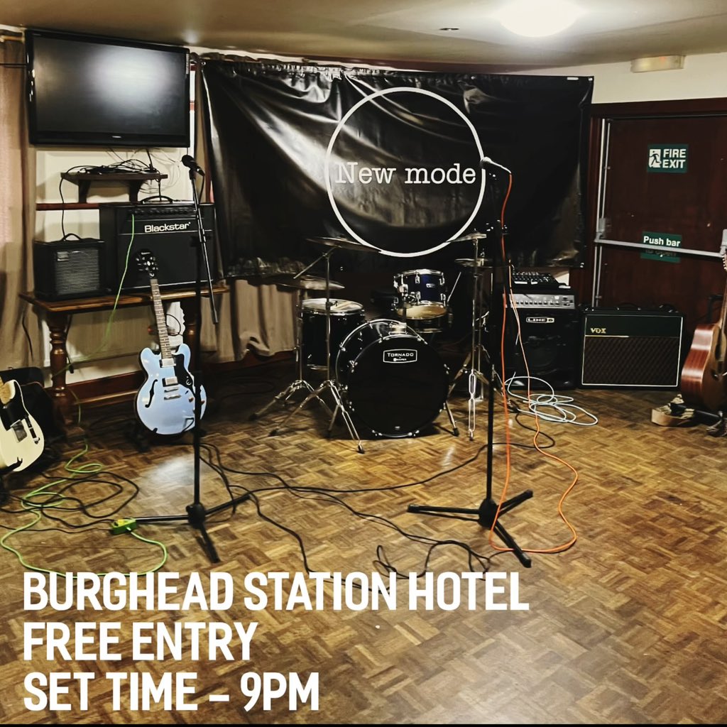 New mode (@newmode__) on Twitter photo Burghead Station Hotel tonight, looking like it’ll be a belter! 
Kicks off at 9pm…see you there 👍🏻
Mon New mode!! Burghead Station Hotel tonight, looking like it’ll be a belter! 
Kicks off at 9pm…see you there 👍🏻
Mon New mode!!