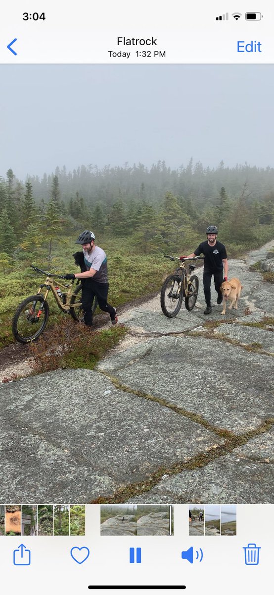 Beware of guys on bikes and unleashed dogs on East Coast Trail.  Very nasty.  This was 2nd encounter yesterday and we were videoing so they played nice and picked up dogs after many barking &amp; snarling charges forcing us into woods.  Guys bullied us.