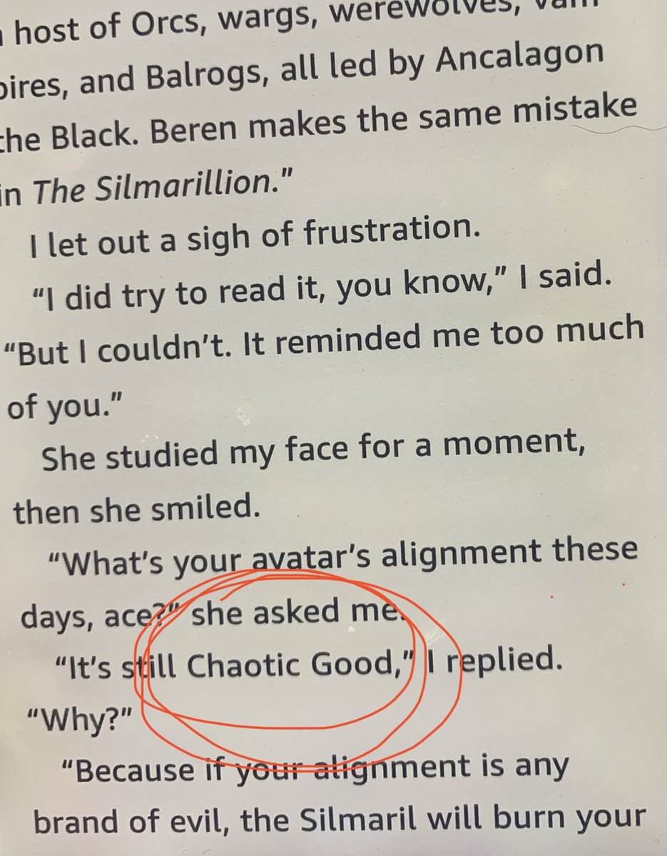 When children ask me about my love of reading, I always talk about how it makes the world both larger and smaller at the same time. Chaotic Good came up in a chat with a friend this week, and here it is again in Ready Player Two. #BookNerd #NerdChats https://t.co/LmAPc9ekQS