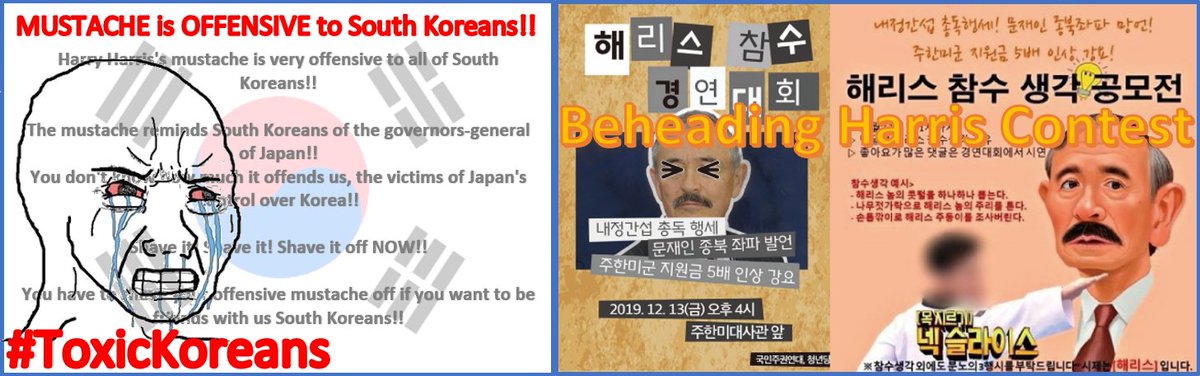 head_bulb's tweet photo. @radicaltims Yes, those S.Koreans always bring up anything as a historical issue. A U.S. ambassador got criticized by S.Koreans for his mustache because it reminds them of Japan's control over Korea🐰

We all need to shave off mustache if S.Koreans find it offensive?🙄
https://t.co/8uZd7id0ST https://t.co/NMNgyev6ta