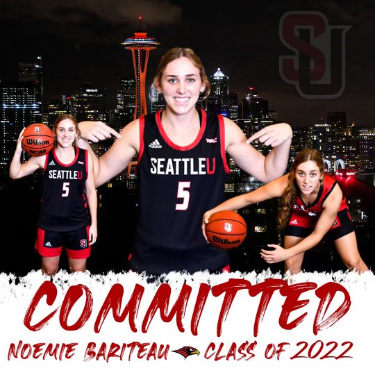 I am so blessed to announce my commitment to play D1 basketball at Seattle University! Thank you to all the coaches that have helped me to get where I am today, my amazing teammates, friends, and family who have always supported me! Can’t wait to be a Redhawk! ❤️🖤