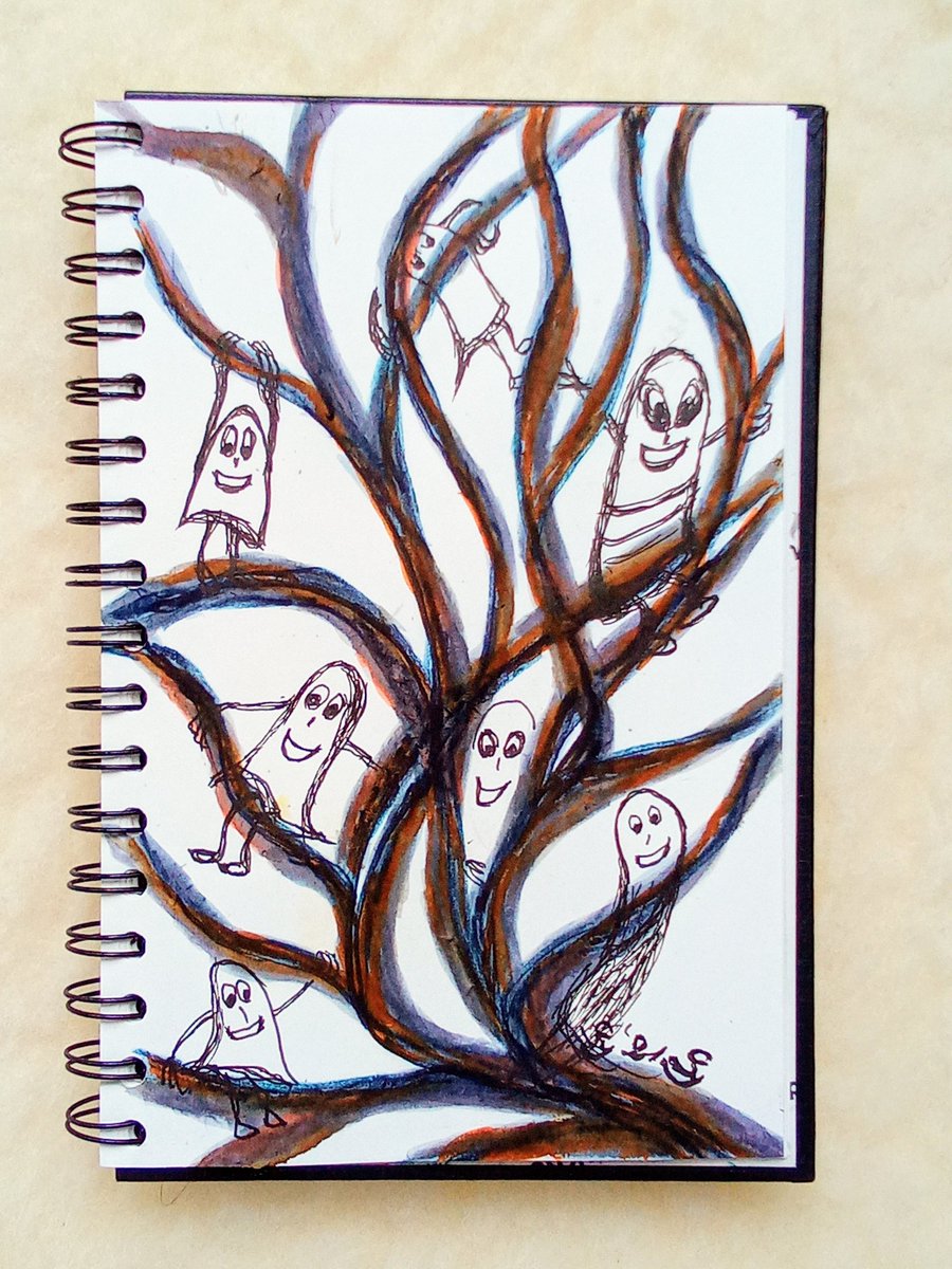 SyllaCarmen's tweet photo. #kleineKunstklasse #halloween2021 #inkscetch
Oktober heißt Geister 👻, Kürbis 🎃und Halloween👻🎃🦇🕸️🕷️🤣!
Meine ersten Sizzen dafür. Der Bäume ist aus dem Archiv.
October means Ghosties 👻, pumpkins 🎃 and halloween 😭🎃👻🦇🕸️🕷️🤣!
My first scetches.The tree is from archiv.
!B https://t.co/LP5YSHHOE8