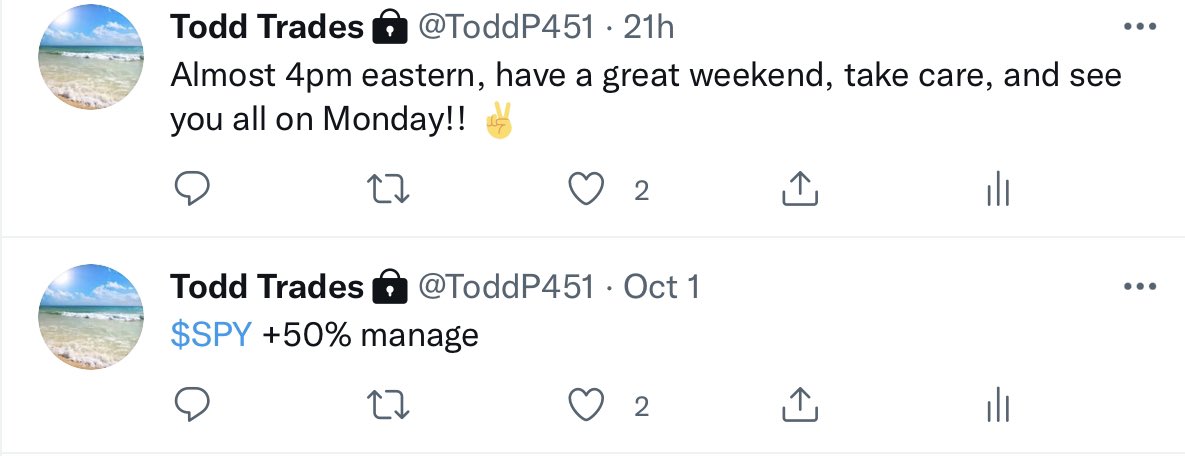 ToddP45's tweet photo. $SPY 

A solid one and done Friday;  $1.20>$2.50, managing 3/4 at +50%.  $SPY 10/1 $429 puts chart has entry and exit points on it from Friday.  
(11-minute trade) https://t.co/SO094SXqsv