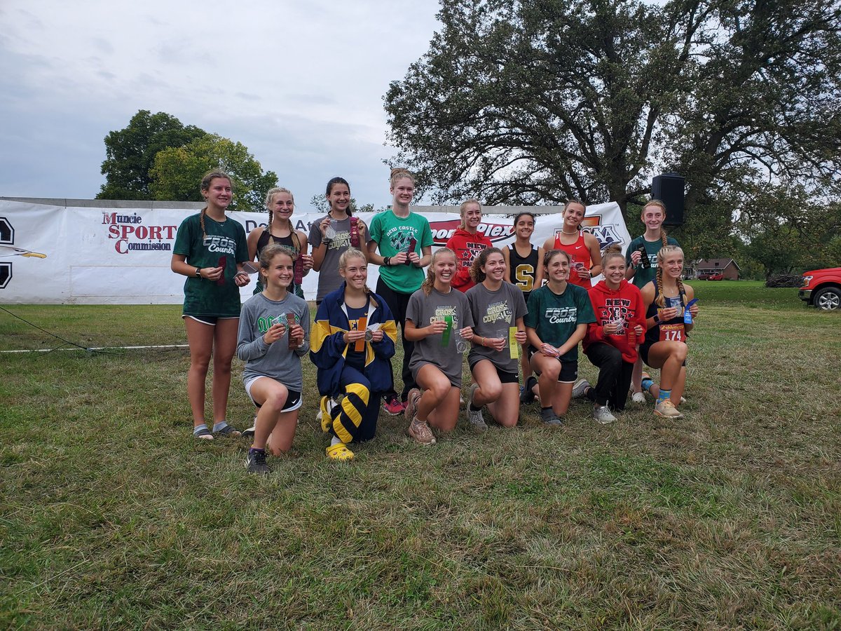All-Hoosier Heritage Conference team! Representatives from 7 of 8 schools including Mt. Vernon's Morgan Tharp (4th), Lydia Carrell (5th), and Allie Jenson (13th)!!!