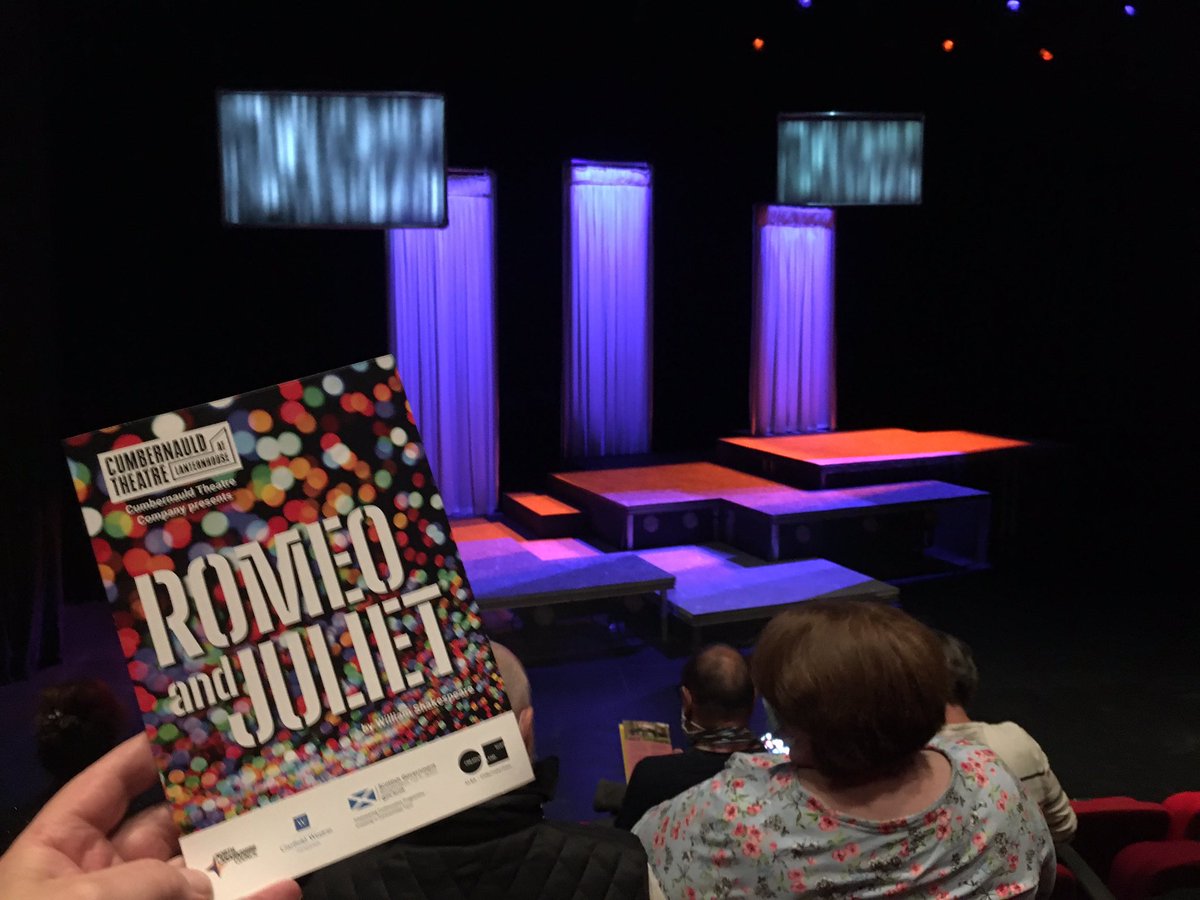ThomDibdin's tweet photo. To Cumbernauld for the opening of the me Lanternhouse theatre!! Looking good and Plenty of leg room!
Opening show is Romeo &amp; Juliet. https://t.co/VqZZI25CEo