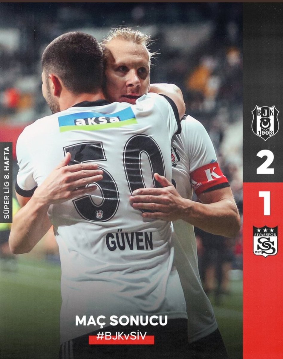 Osmanbjk8's tweet photo. Hakeme rağmen 
Bu kadar eksikle gelen üç puan
Tebrikler Beşiktaşım
#BJKvSIV https://t.co/rpK3W49Xqq