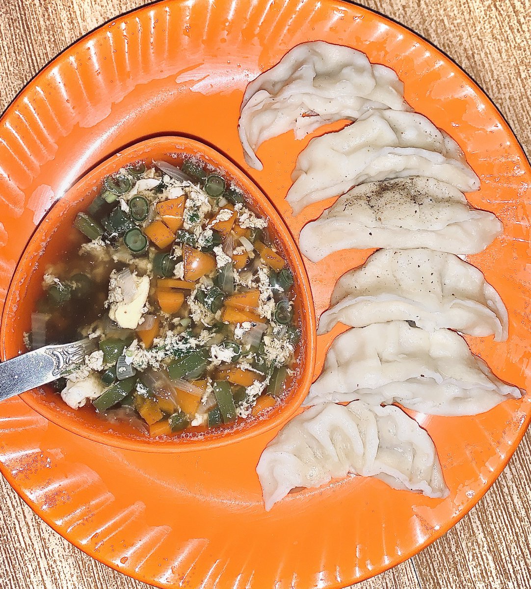 KhaadyaHub's tweet photo. Homemade Chicken Momos and Egg Vegetables Soup 😄 

Healthy yet Tasty 😃food in frame 

#khaadyahub #chickenmomos #eggsoup #veggiesoup #heathy #tastyfood https://t.co/0AQt6uQ5EC