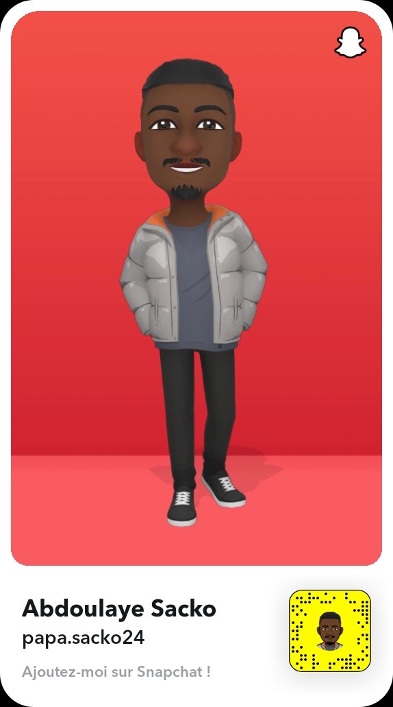 Ajoute-moi sur Snapchat ! Nom d'utilisateur : papa.sacko24 snapchat.com/add/papa.sacko…