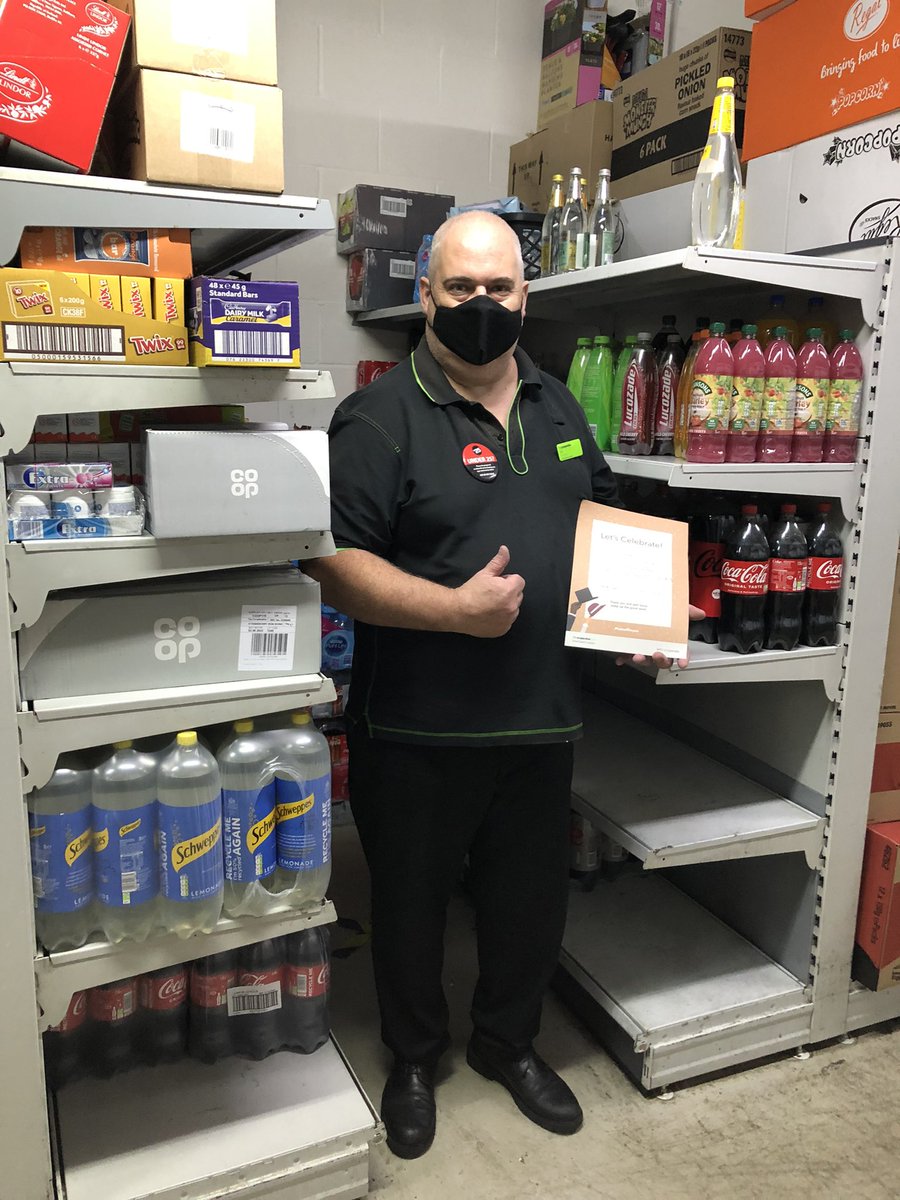 Congratulations Neil and his Lyndon Road team, Store of the month, well done great team work