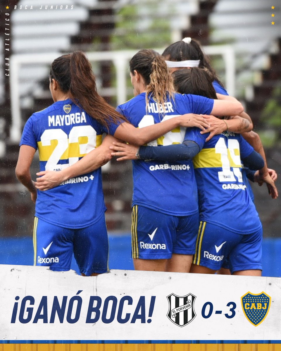 🔚 ¡Ganó #Boca! 

El Porvenir 0 – Boca 3

⚽ Goles: A. Ojeda, Y. Rodríguez y M. Cabrera.

#VamosGladiadoras ✨ 
#VamosBoca 🟦🟨🟦
