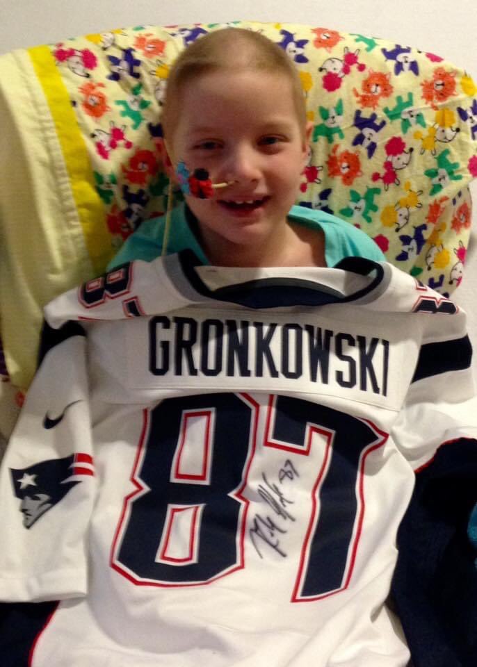 DanKelley66's tweet photo. Sorry to hear Rob Gronkowski won’t be making the trip to Foxboro. He deserves a huge ovation from Pats fans as well (save any negative takes for someone else please). He will always be a hero to my daughter Bridget and our family. #ForeverNE https://t.co/1IdVZnTalk