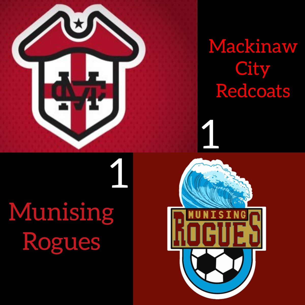 NMFFLsoccer's tweet image. Our noon games have come to a close. A big win for @IRRangersFC and a draw for @MunsingRougesFC and @MRedcoats