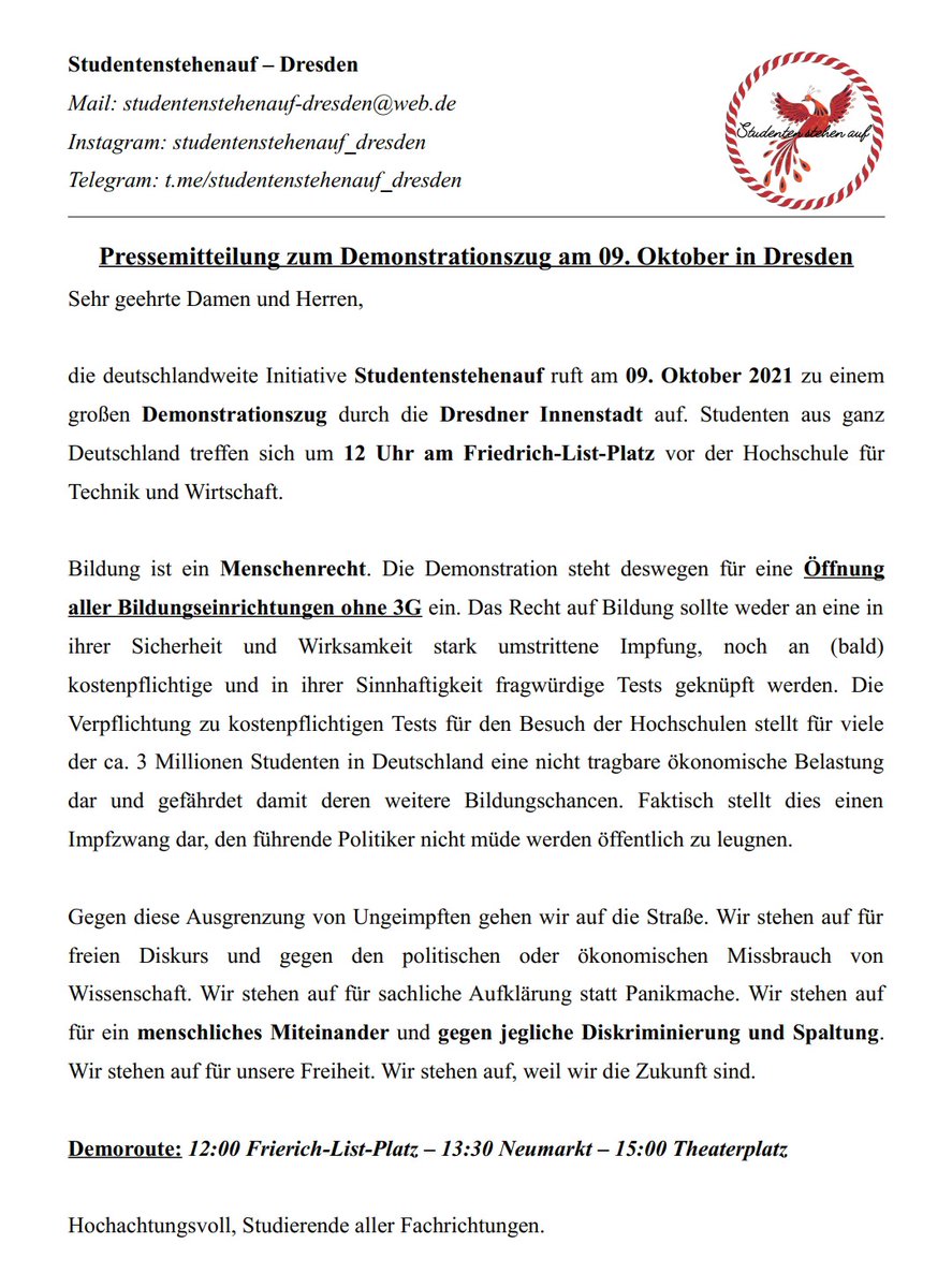 ThoPa007's tweet photo. #Studentengagements
#studenten
#studentenstehenauf
Liebe Studentinnen und Studenten, ich bitte drum: https://t.co/3ULi8Qe5r6