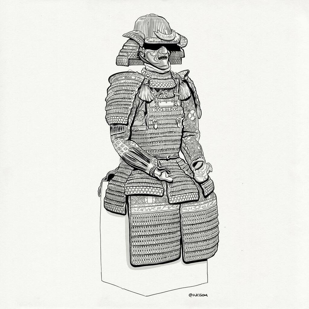 INCBOM's tweet photo. 2. Suit
Suit of Armour in Haramaki Style
#inktober #inktober2021 #vamuseum #vacollections #drawing #illustration #procreate #iPadPro https://t.co/9fyHiGUGHn https://t.co/eUdB3uXoMj