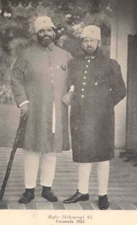 Two stalwarts of India's freedom Movement, Maulana Mohammad Ali Jauhar (right) and Maulana Shaukat Ali (left). Mohammad Ali served as president of the Indian National Congress in 1923, but amazingly, the grand old party seems to have completely forgotten him.