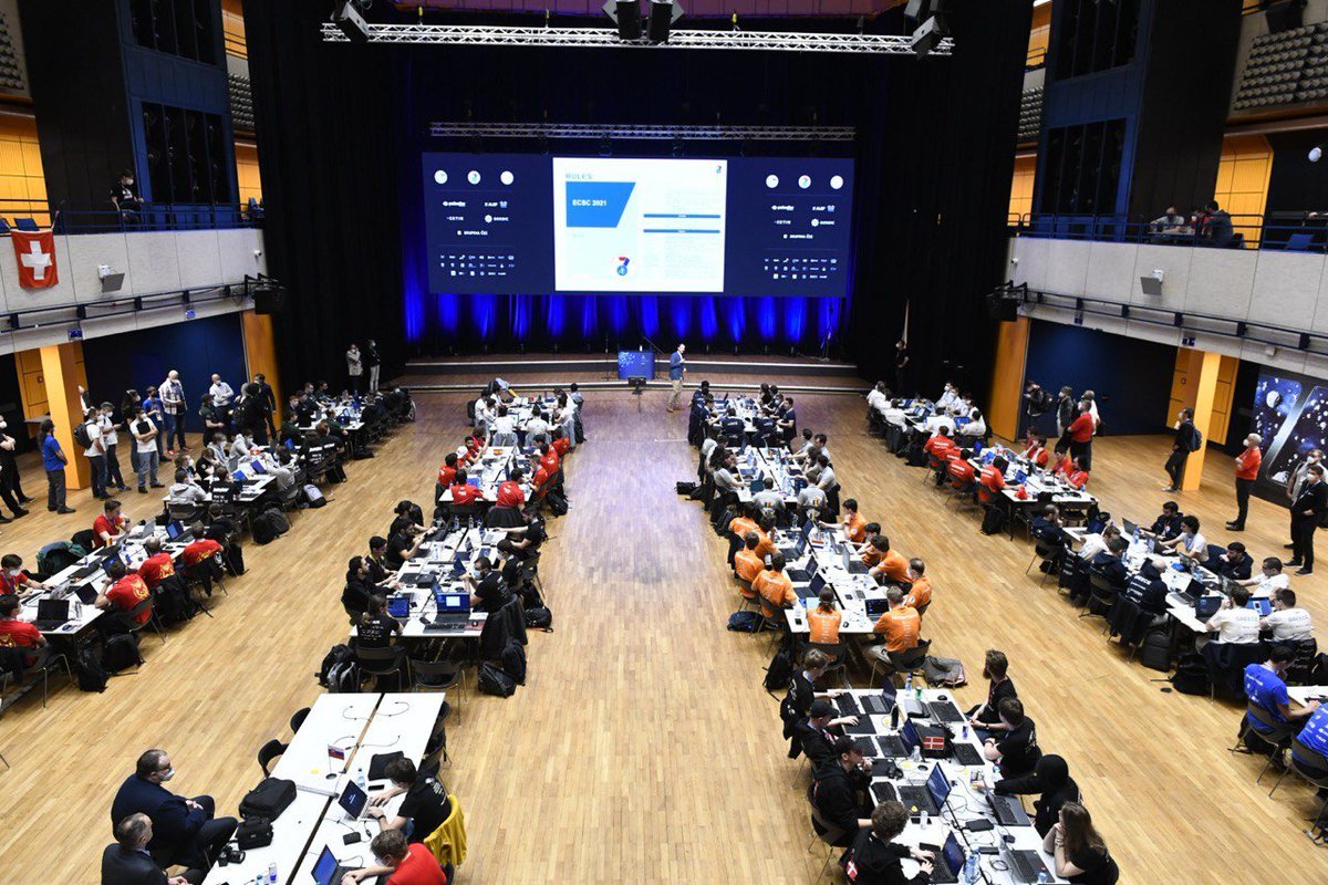ManriqueDz's tweet photo. Amazing experience in Prague this week at the European Cybersecurity Challenge 🇪🇺#ECSCTeamSpain will be back competing again guys. @alvarodh5 @devploit @carlospolopm we'll miss u!
Congrats to 
@C_S_C_G 🇩🇪 for winning #ECSC2021.
Can't wait for #ECSC2022 Austria 🇦🇹 @TeamAustriaECSC https://t.co/IP9u6nbs4A