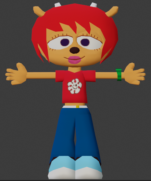 LPoulzinho's tweet photo. i made a 3d modelo of lammy #umjammerlammy #parappatherapper https://t.co/hUEwcREGkp
