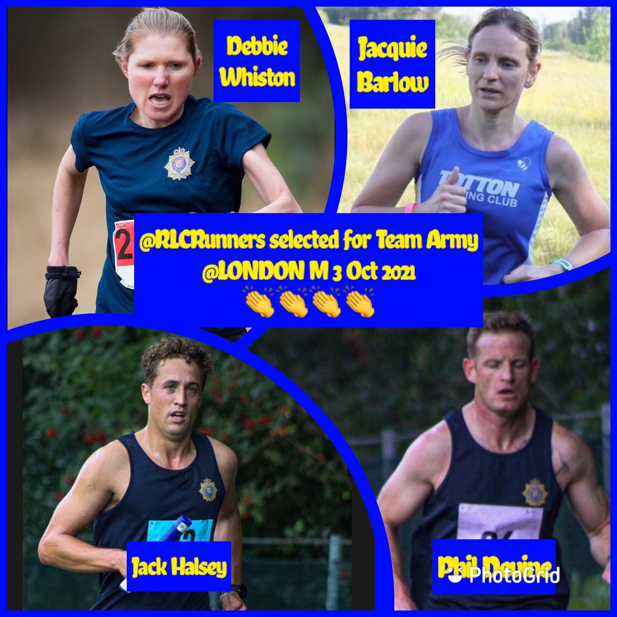RLCRunners's tweet photo. Not long to go now for tomorrowโs @LondonMarathon Good-luck to everyone and remember the 19/20mile point maybe a myth ๐ง YouGotThis - Well done Team #RLCRunners and our four selected to represent Team Army ๐๐๐๐๐ฆ๐ฅ #WeAreTheRLC #RLCRunners https://t.co/lvvumUB3nF