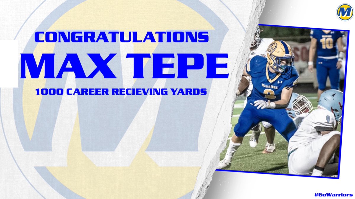 MariemontFB's tweet photo. Congratulations @maxtepe2!

#GoWarriors
#WhosNext? https://t.co/GReADG3SXf