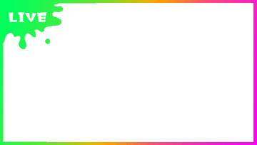 配信画面 スプラトゥーン風のインクの枠 リンカーネット