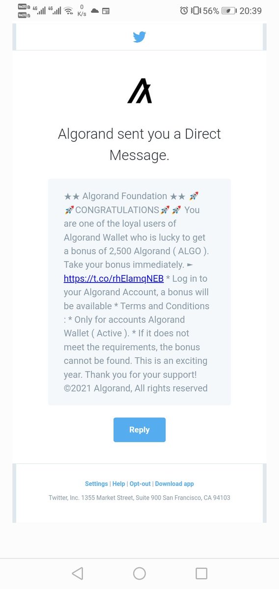 IxvMasa's tweet photo. Here is a proof of the DM
#Algorand scammer. Spread message for awareness https://t.co/TNv4qqqKjs