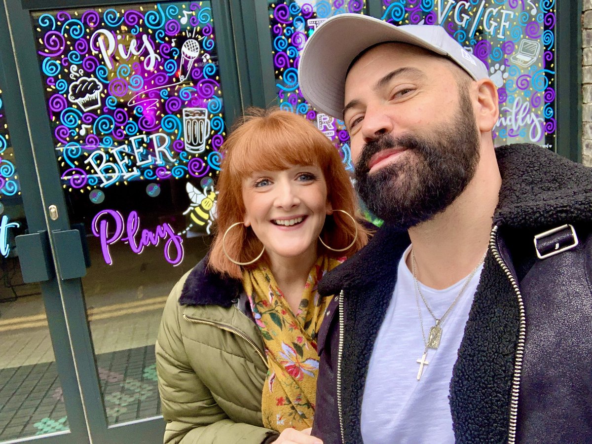 Wonderful afternoon in Manchester catching up with the lovely <a href="/nattyfletch/">Natalie Fletcher</a> 🥰 Was great to finally visit the new <a href="/53Two/">53two</a> 🎭💜💚 #Manchester #53Two #Theatre
