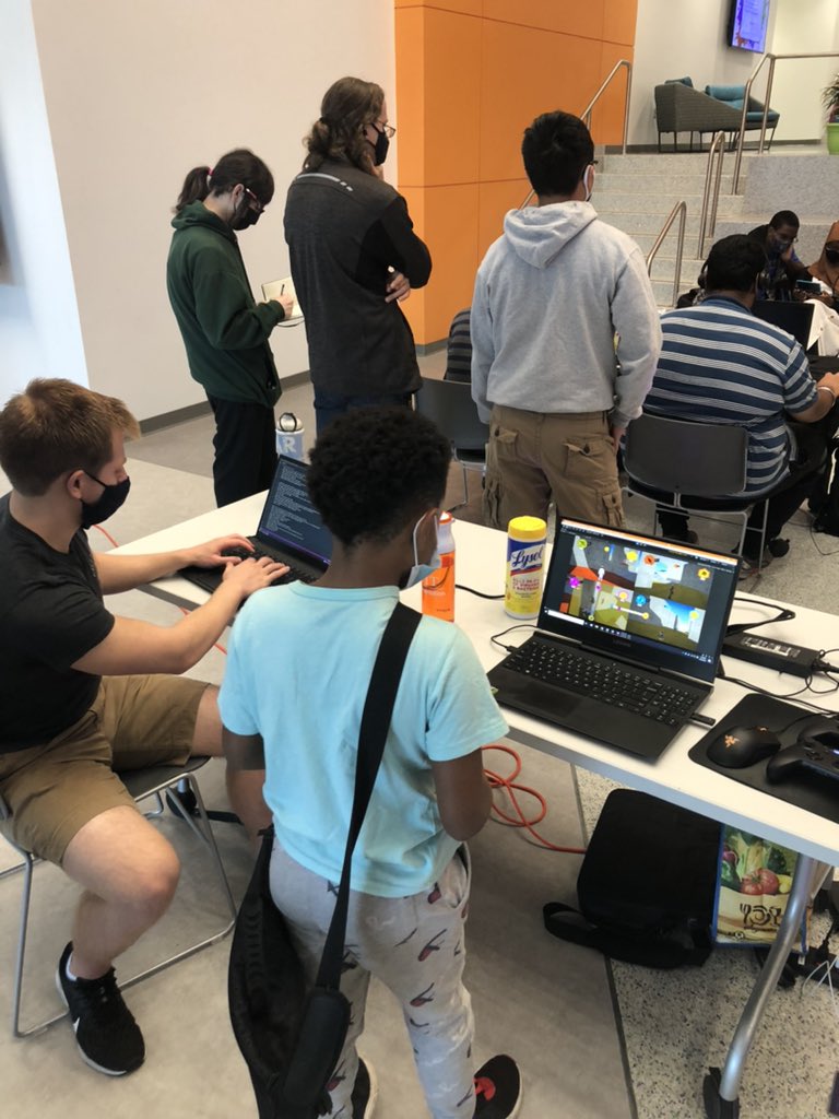AGNostalgia1's tweet photo. Came out to test some games developed right here in Rochester by some amazing talent. We have some low key gems that I know a lot of yโall would enjoy ๐๐ฎ @bclikesyou thanks again for letting us come through! #rocgamedev #gamedevs #agn #local #rit #videogames #ritmagiccenter https://t.co/zgxpR15bIN