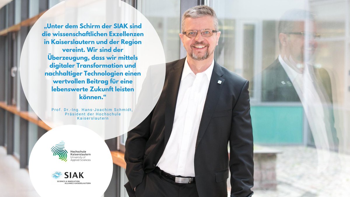 ScAl_KL's tweet photo. #MemberMonday 📌
Wie jeden Montag möchten wir euch ein Mitglied der SIAK vorstellen. Heute: Die @Hochschule_KL mit ihrem Präsidenten, Prof. Dr.-Ing. Hans-Joachim Schmidt. Mehr:
👉 https://t.co/2gF14T7Quk 
👉 https://t.co/hvuek4GcMu #members  #kaiserslautern #networking #SIAK https://t.co/TyGtHjnUnO