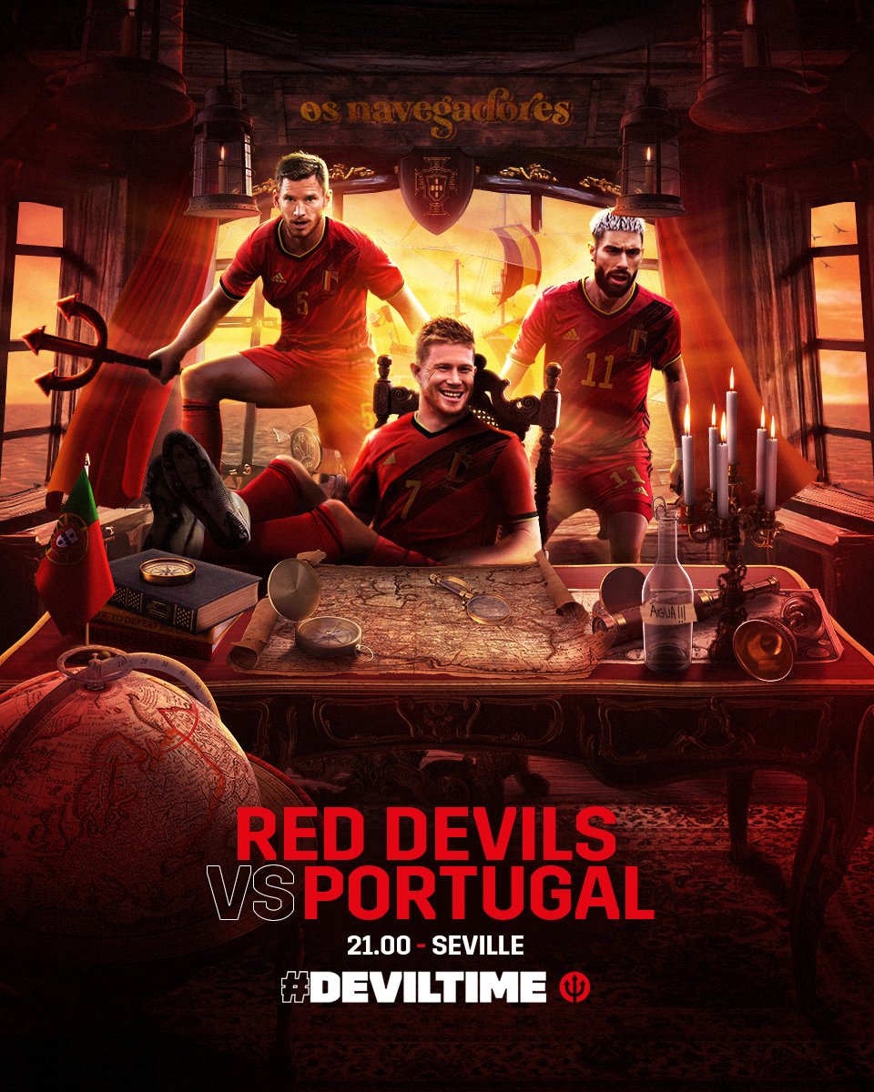 PedrowBE's tweet photo. @BelRedDevils Vous pourriez faire une affiche de ce style à l'occasion de cette ligue des nations pour le match Belgique - France et celui d'après.
Ça serait chouette, ce graphiste est vraiment très fort ! 
#FINAL4 #BELFRA https://t.co/4t5YHoCt6V