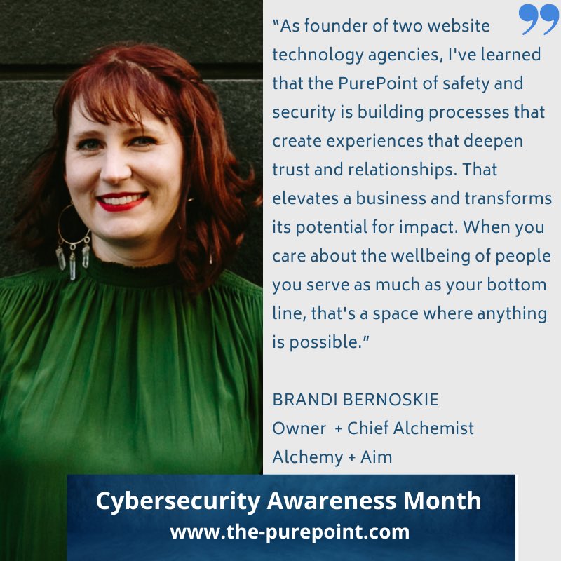 jessrobin96's tweet photo. (7)/7)
w/ @brandibernoskie @alchemyandaim 
#ConsciouslySecureLeader
#ThisIsWhatSecurityMeansToMe
#CybersecurityIsPersonal
#CybersecurityAwarenessMonth https://t.co/V57SgPR3rJ