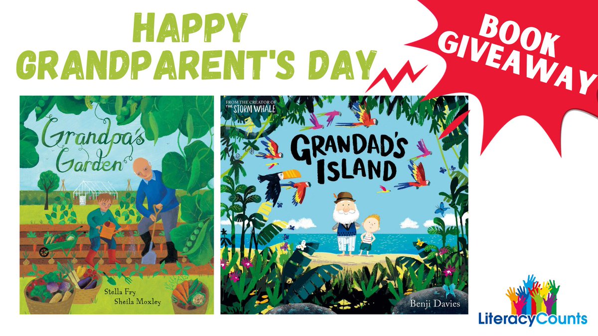 LiteracyCounts1's tweet photo. To celebrate #grandparentsday we are giving away these two wonderful books to a lucky winner! To enter simply retweet and be following 💥 UK only, ends 4.10.21 12pm 📚 https://t.co/ih9WclJ8gj