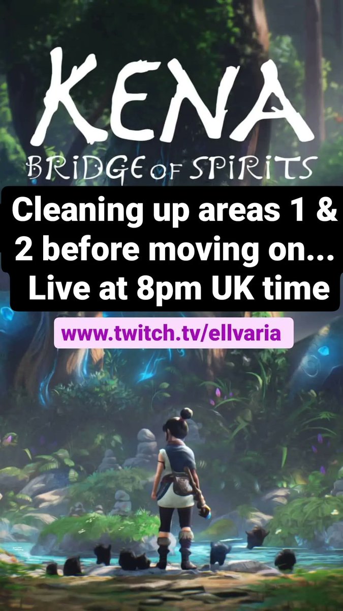 Ellvaria5657's tweet photo. Cleaning up areas 1 and 2 in #KenaBridgeofSpirits before moving on. Live at 8pm UK time on https://t.co/HZ6CSC1qlC
#Kena @emberlab #Ellvaria #Ellvaria5657 #Twitch #Affiliate #Streamer #GirlGamer #Fox #Foxanne https://t.co/aDMOqhEa7J