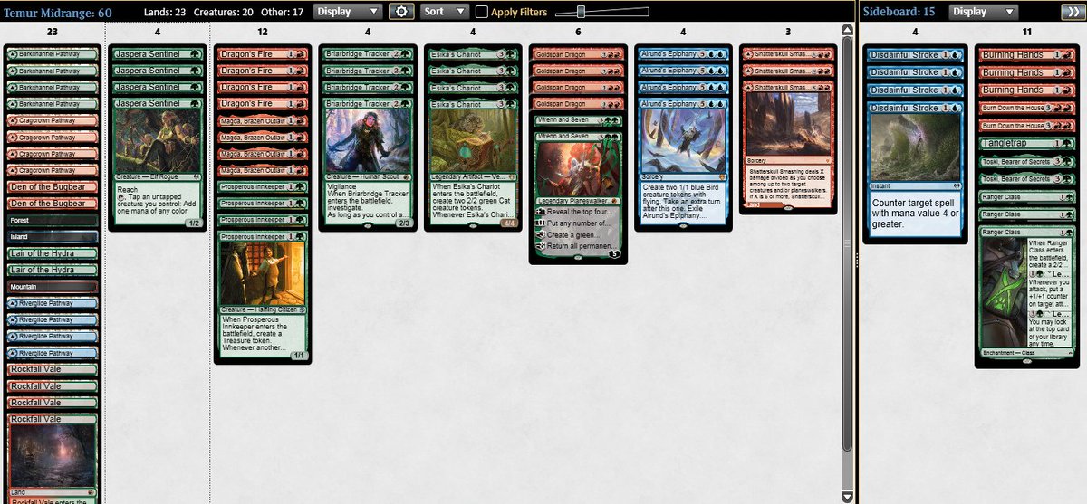 MtgSapoa's tweet photo. Top 8 at Standard challenge with Temur Midrange. I'm not just a rakdos player 🐙
Izzet epiphany 🤗🤗
Monogreen 😡😡
Selesnya tokens 🤗😡🤗
Orzhov aggro 🤗😡🤗
Izzet epiphany 😡🤗🤗
Izzet epiphany 🤗😡🤗
Top 8
Monogreen 🤗😡😡
@PoisonMTG
@fireshoes
#UpThePoisons https://t.co/KivHTbxsCR