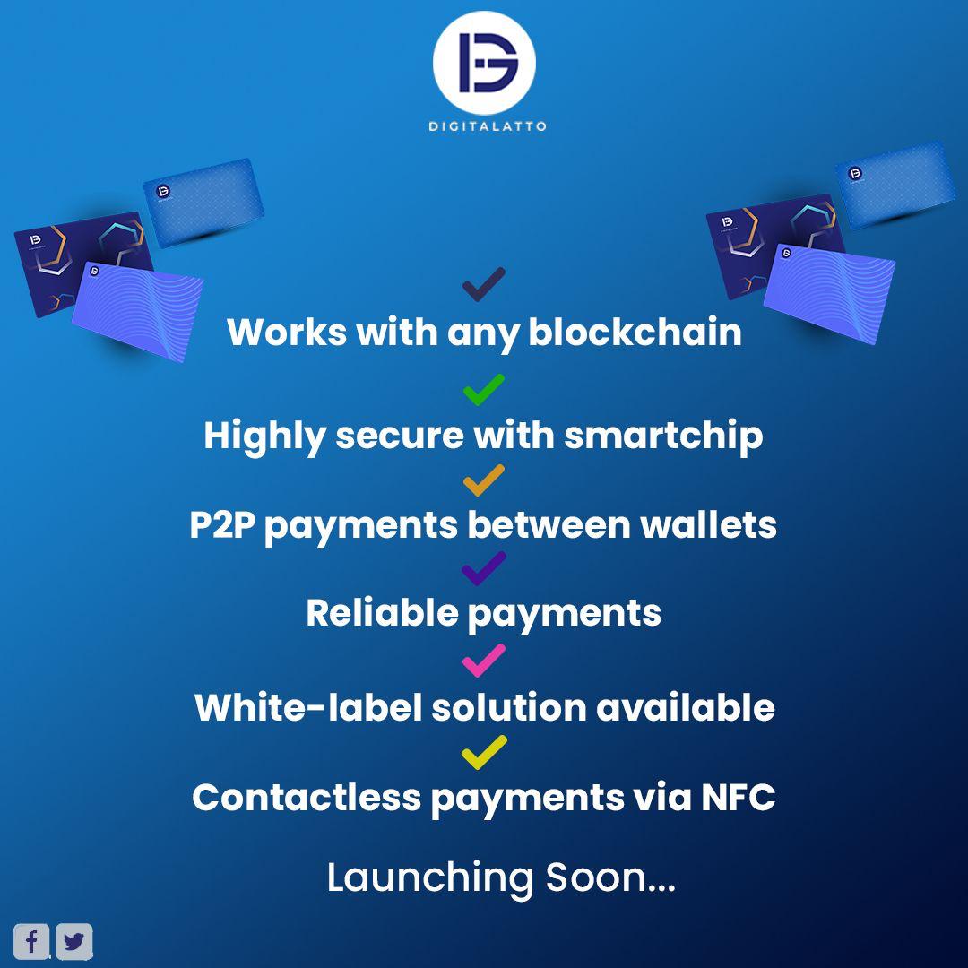 DigitalattoDGTL's tweet photo. List of the options that Digitalatto cards will enable๐
Launching soon๐
Follow @digitalatto_dgtl to stay updated.
#digitalattocoins #digitalattocards #digitalatto #digitalattowallet #blockchaintechnology #blockchains #cryptocoins #cryptocurrencymarket #cryptoinvesting https://t.co/hrs79wB4Ja