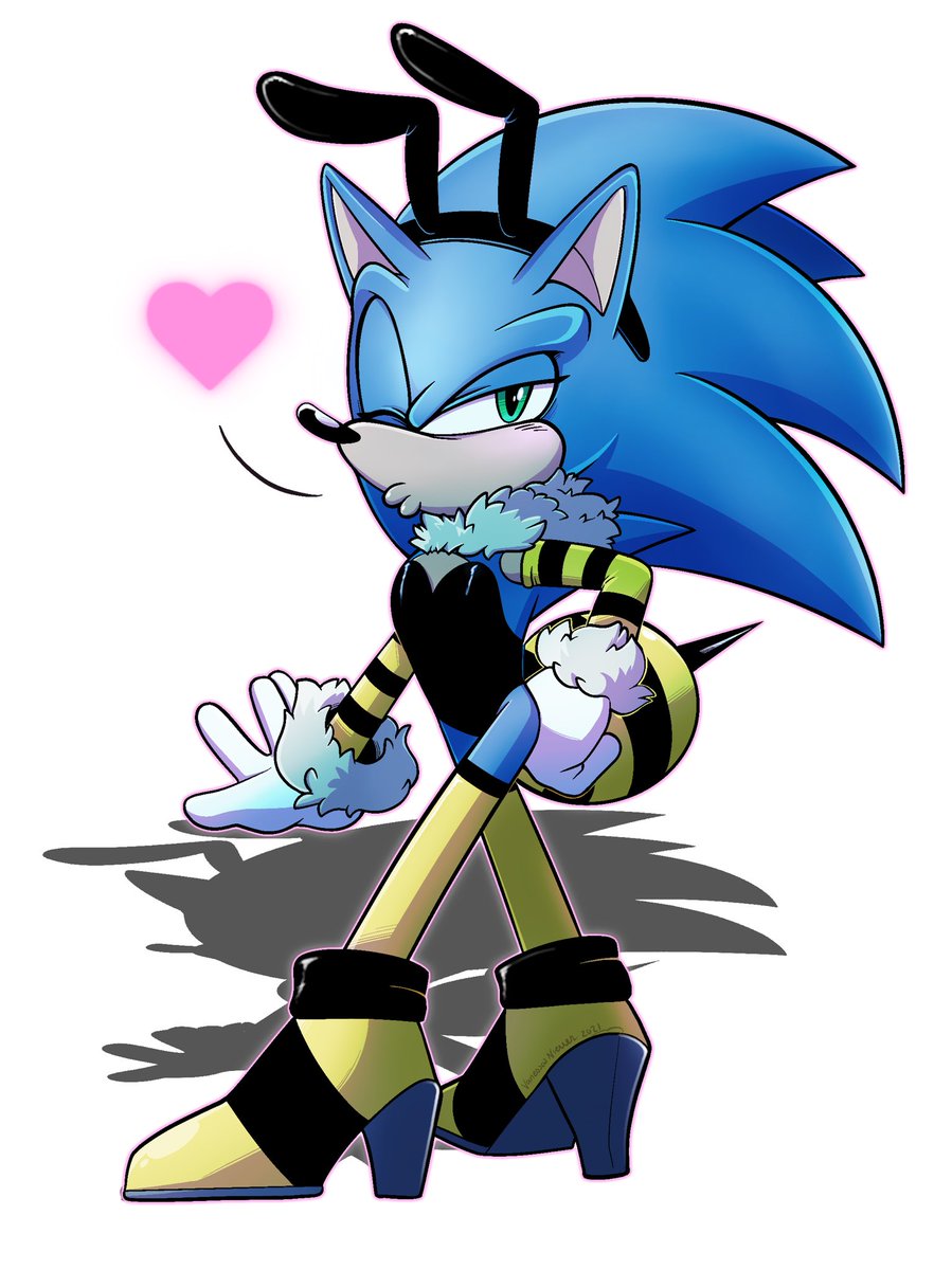 vanessasonica's tweet photo. It’s spooky month! Fear him, he’s ready to sting you x3 ~ #sonic #SonicTheHedeghog #Halloween #beeboi https://t.co/QVROyBkSyn