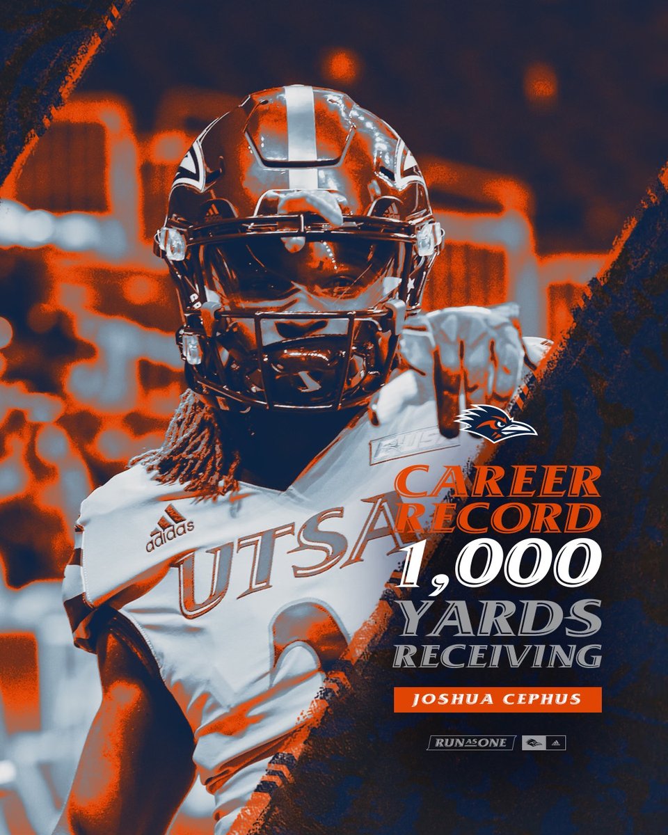 Congrats to Joshua Cephus, who became a member of the career 1,000 yard receiving group!

#BirdsUp 🤙