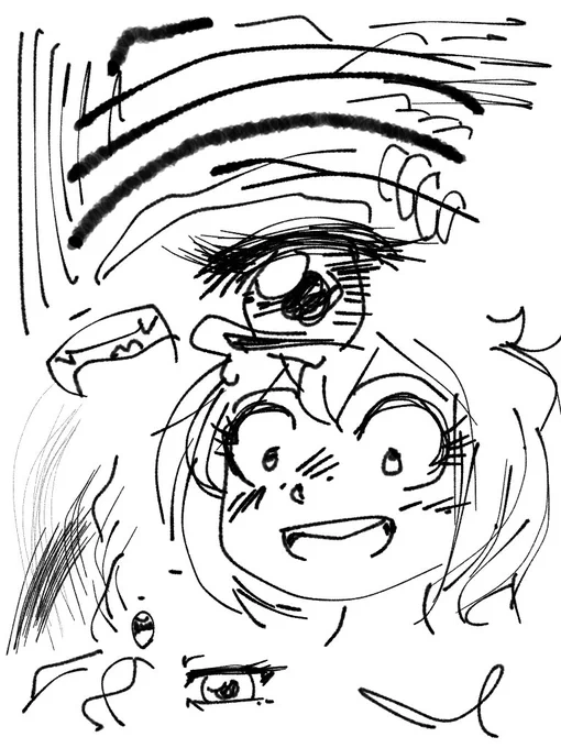 Messing around with ibisPaint's Genius Pen, and it really is genius. Thickness varies based on speed, so it rewards you for drawing fast. Feels good, feels real! Don't need pressure sensitive stylus either 