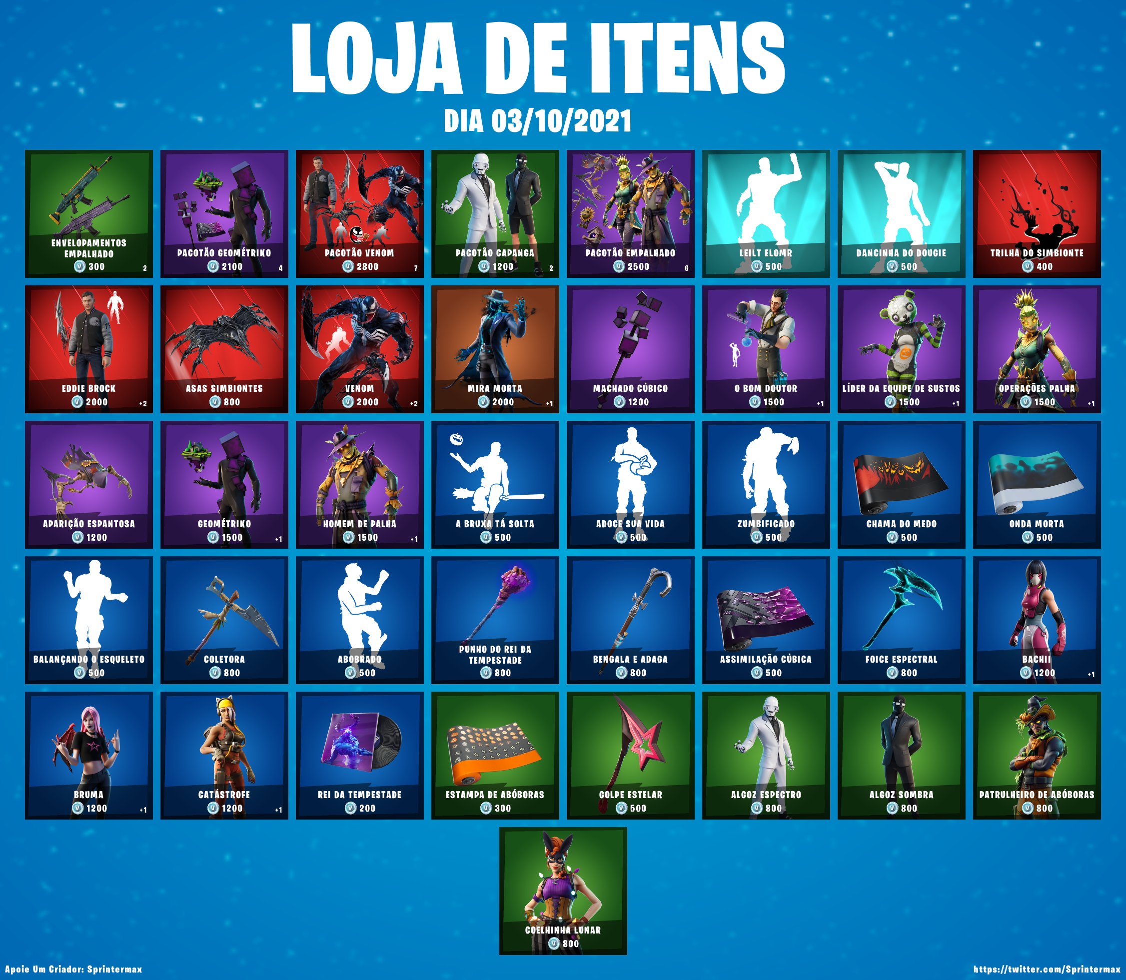 iannzits on X: 🛒 #Fortnite Loja de Itens