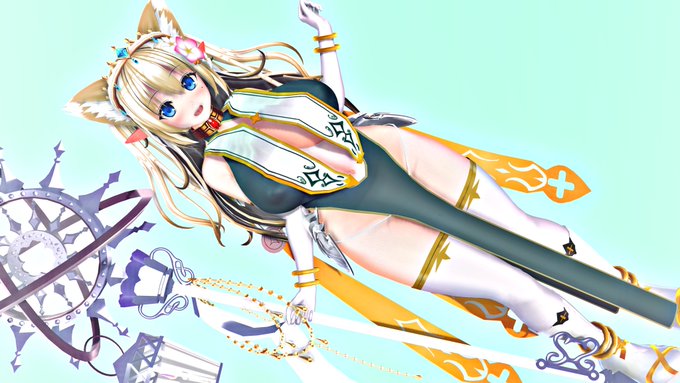 寝れなかったので夜なべしてこしらえたエルフの神官です #COM3D2 