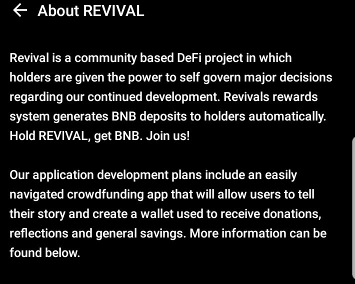 ProphetBitcoin's tweet photo. Getting Reflections in BNB by just Holding Revival https://t.co/Mm88abqSZ1