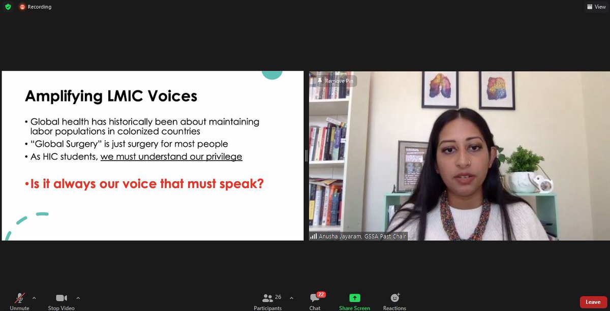 GlobalSurgStudents (@gsurgstudents) on Twitter photo "Is it always our voice that must speak?" <a href="/AnushaJayaram/">Anusha Jayaram, MD, MBA (she/her)</a> continuing the conversation from <a href="/ParisaFallah/">Parisa Fallah, MD</a> who reminded us that the person with resources to offer should be the quietest person in the room. #globalsurgery #GSSABootcamp2021 "Is it always our voice that must speak?" <a href="/AnushaJayaram/">Anusha Jayaram, MD, MBA (she/her)</a> continuing the conversation from <a href="/ParisaFallah/">Parisa Fallah, MD</a> who reminded us that the person with resources to offer should be the quietest person in the room. #globalsurgery #GSSABootcamp2021
