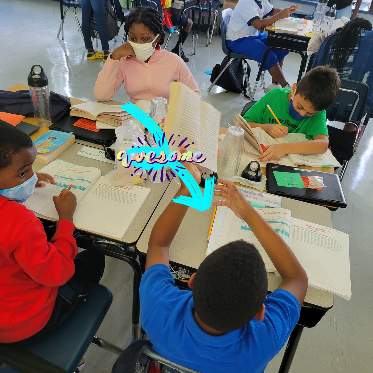 mrscastmon's tweet photo. When a student stops the lesson and says "Wait, are we really not going to stop and talk about that part?!", what do you do?  STOP and talk about that part. Duh! @PotterEagles @TransformHCPS https://t.co/nh9dLytPpp