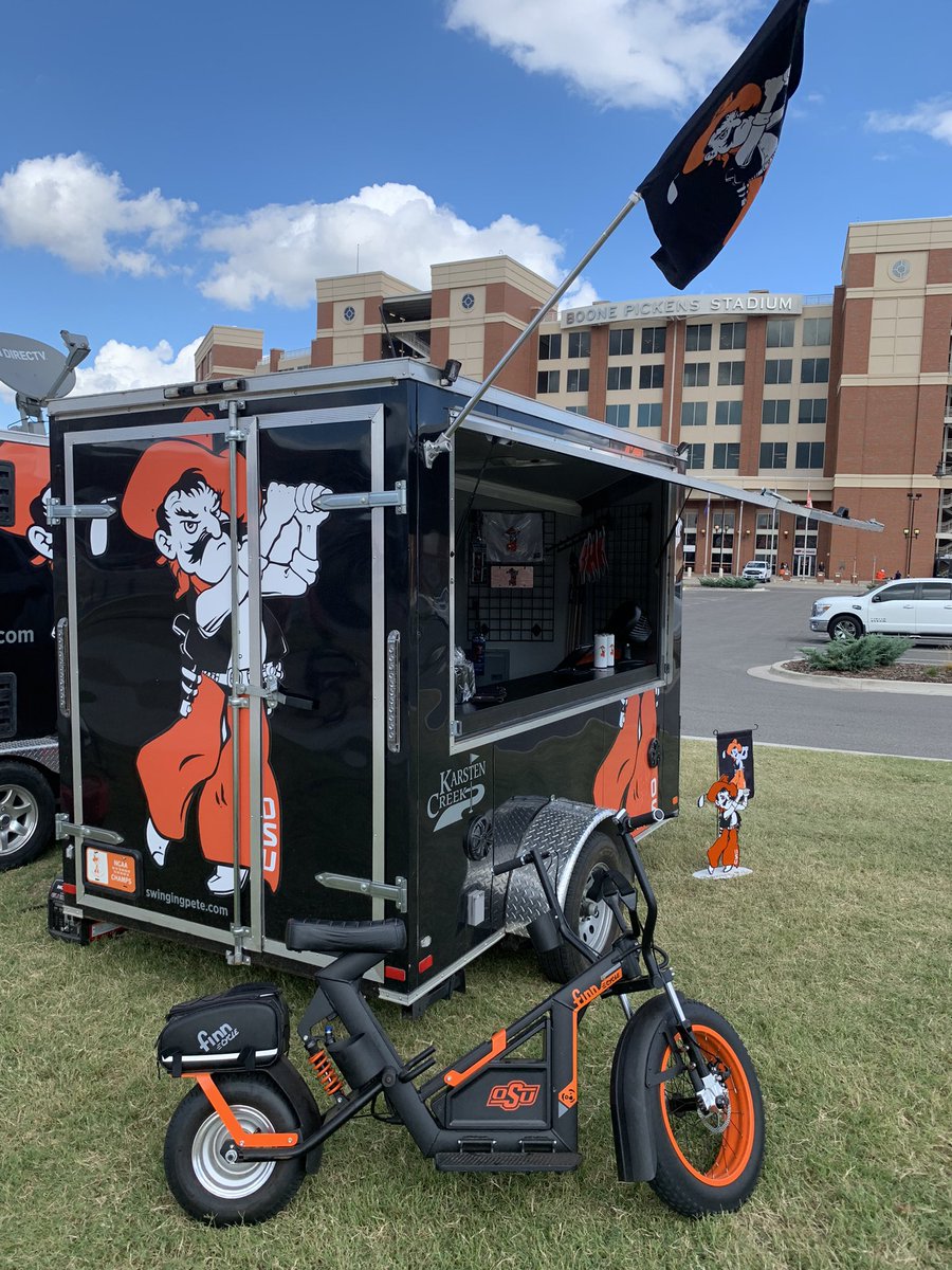 Come check out today’s gameday location!  West end zone tailgate area! #GoPokes
