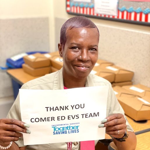 PrincyMD's tweet image. EVS = the real MVPs of the ED. Grateful for our awesome environmental staff workers!! @ComerChildrens #PEM