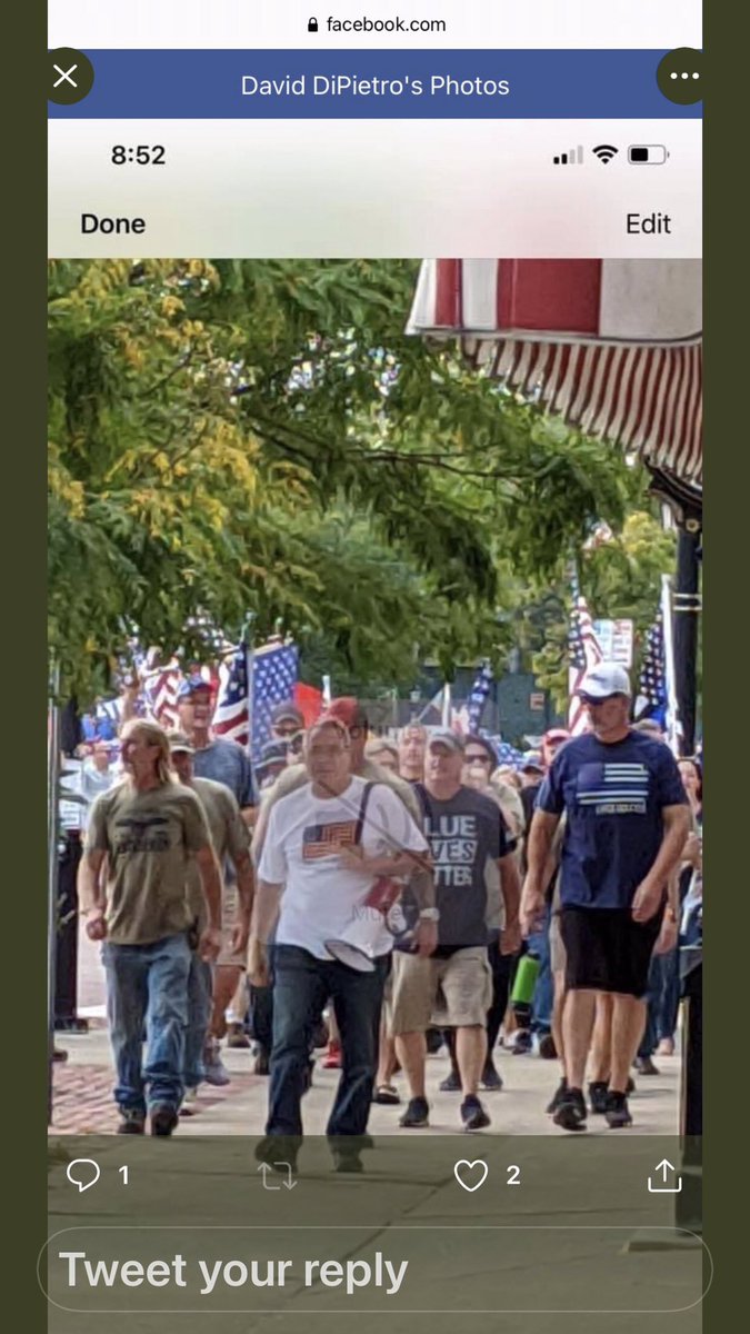 ArsLebowski's tweet photo. NYS Assemblyman David Dipietro seen here leading a March and being honored by the Watchmen militia. https://t.co/9tEgKgwfoQ