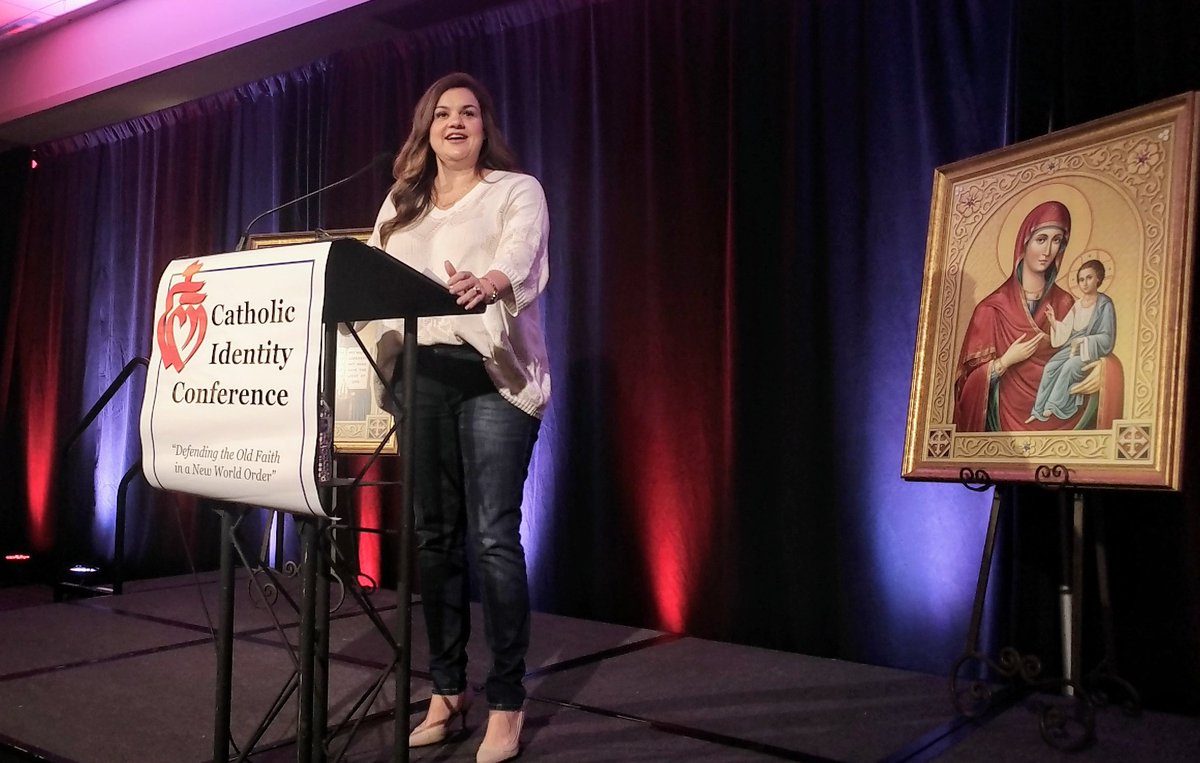 #ProLife icon and heroine @AbbyJohnson has taken the stage at the Catholic Identity Conference! If you haven't watched @UnplannedMovie, you need to see it. #CIC2021 @remnantnews