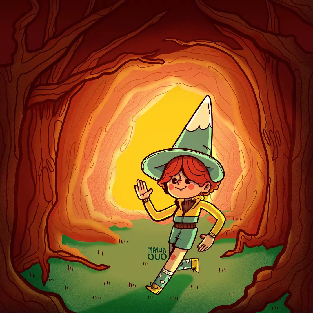 maylinouo's tweet photo. Primer dibujito del #ilustubre, bosque 🌳🌳🌳
. 
#illustration #drawing #characterdesign #childrensbookillustration https://t.co/hk8VvybfPe