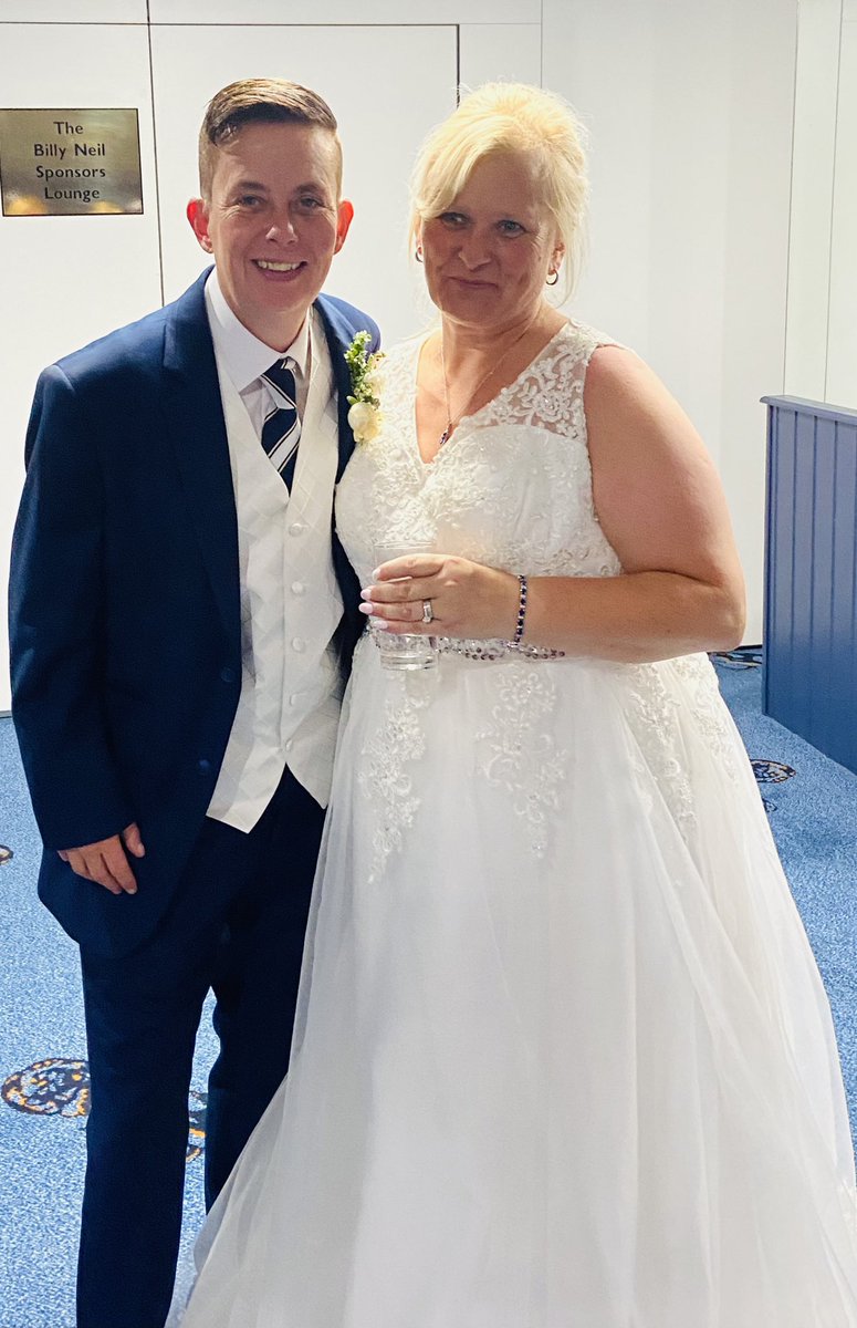 Congratulations to @kbeckham7 and Ellen on their wedding at  @MillwallFC! You both look gorgeous! #Millwall #mill #wedding #mrsandmrs
