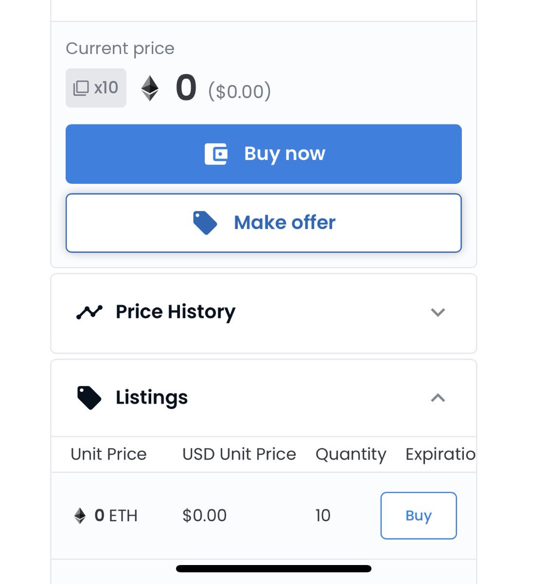 As soon as #Ethereum 2.0 drops, I’m buying as many 0Ξ #NFTs as possible