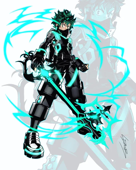 deku x keyblade warrior 💚 